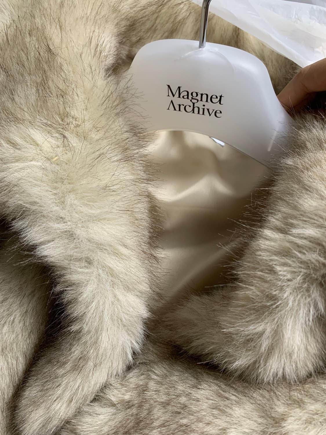 새상품) 마그넷아카이브 퍼자켓 하프 (정가 275,000원) 상품이미지4