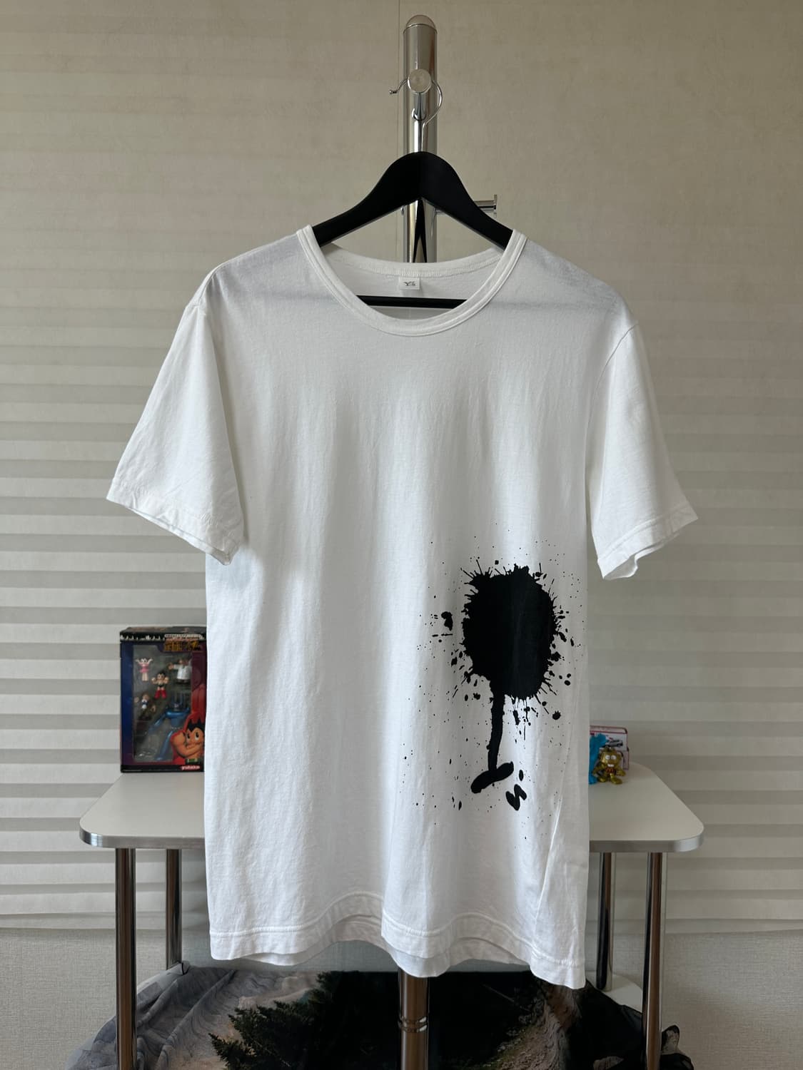 Yohji Yamamoto Black Ink Splash 반팔 상품이미지1