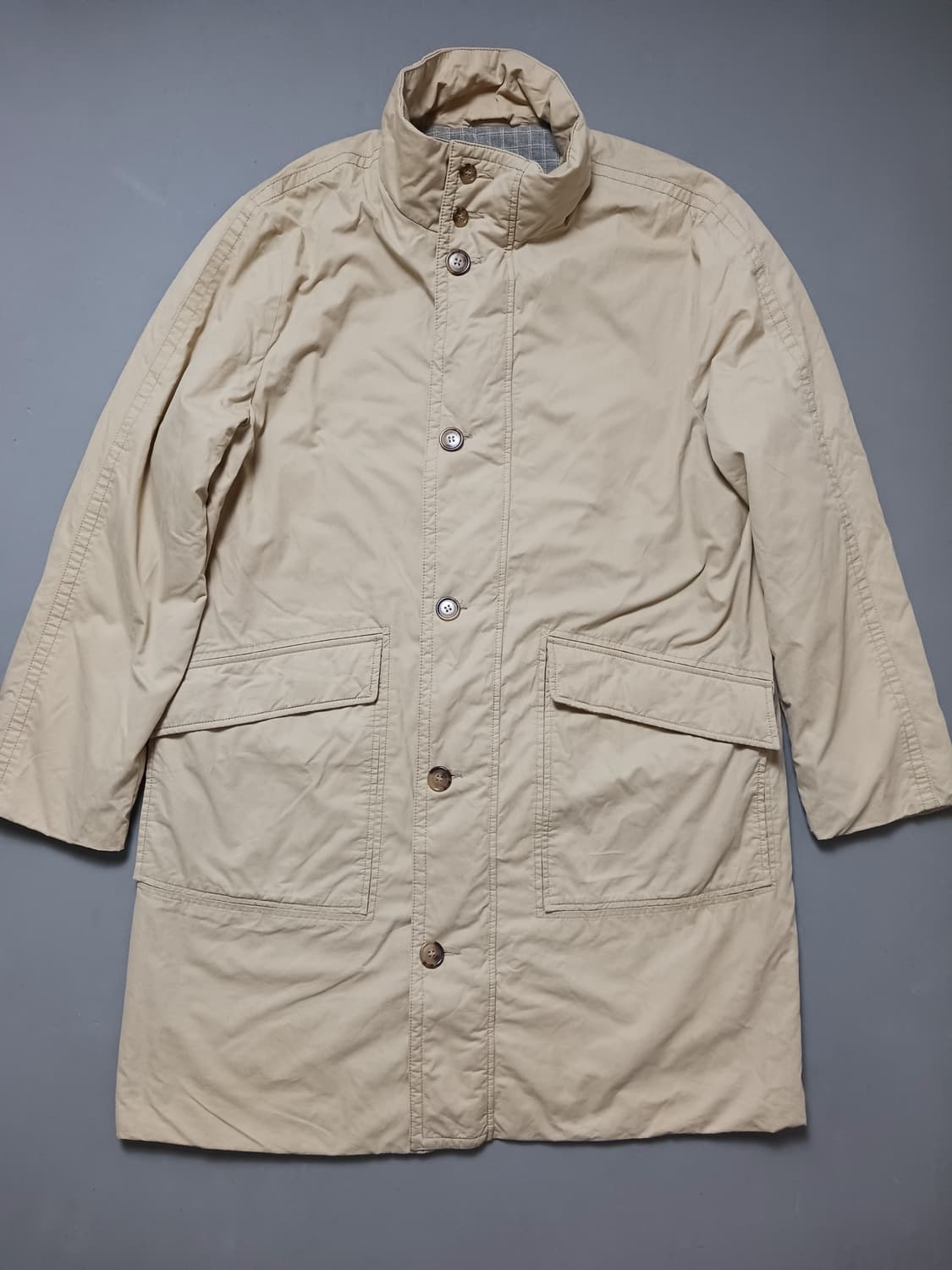 [110] 헨리코튼 베이지 아메리칸 패딩 롱코트 상품이미지1