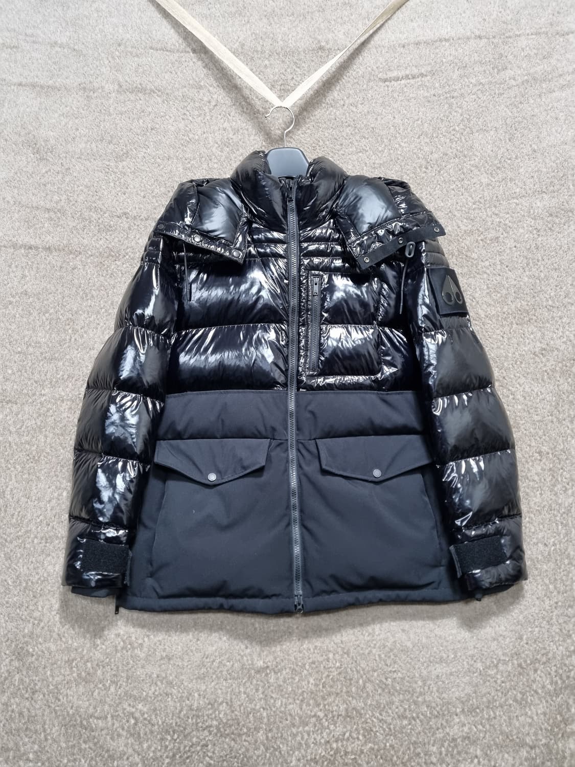 무스너클 남성 두갈드 2.0 샤이니 블랙 패딩자켓 상품이미지1