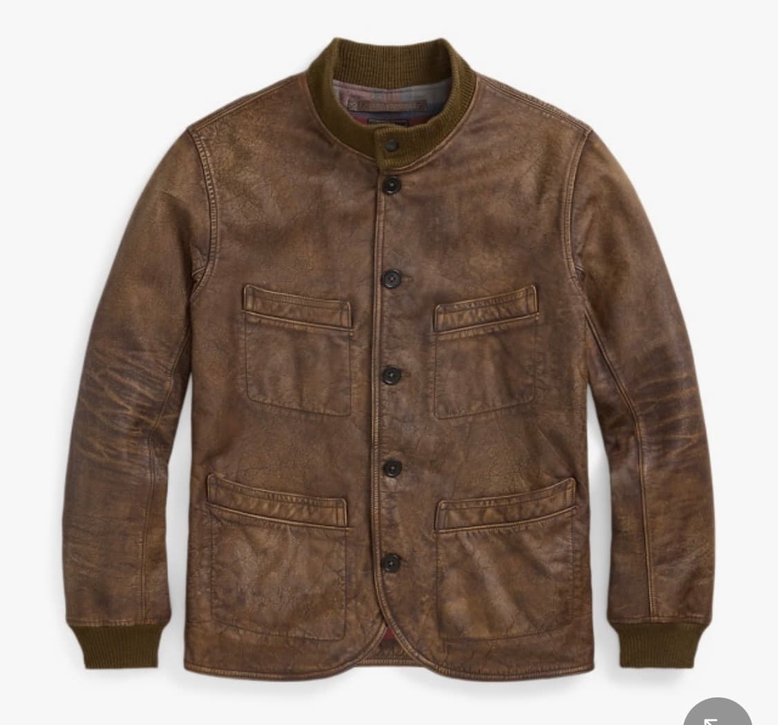 RRL 더블알엘 레더 카코트 S 상품이미지6