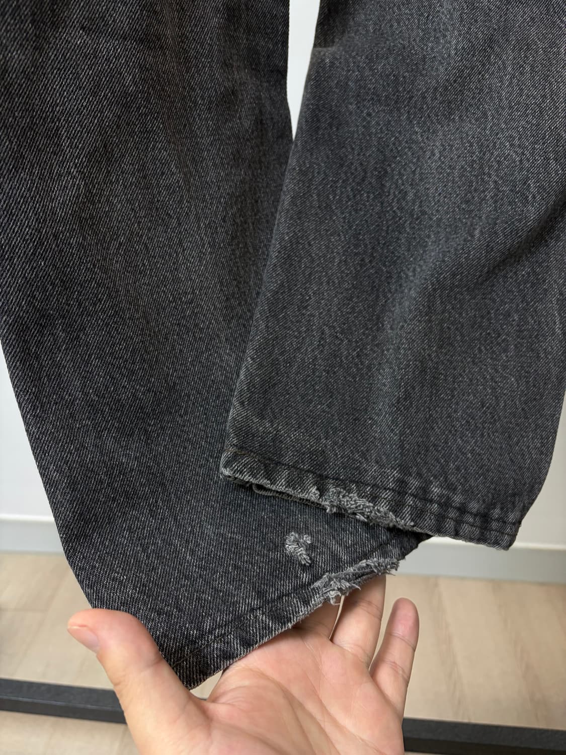 (30) 90s levis505 오렌지탭 흑청 데님팬츠 상품이미지7