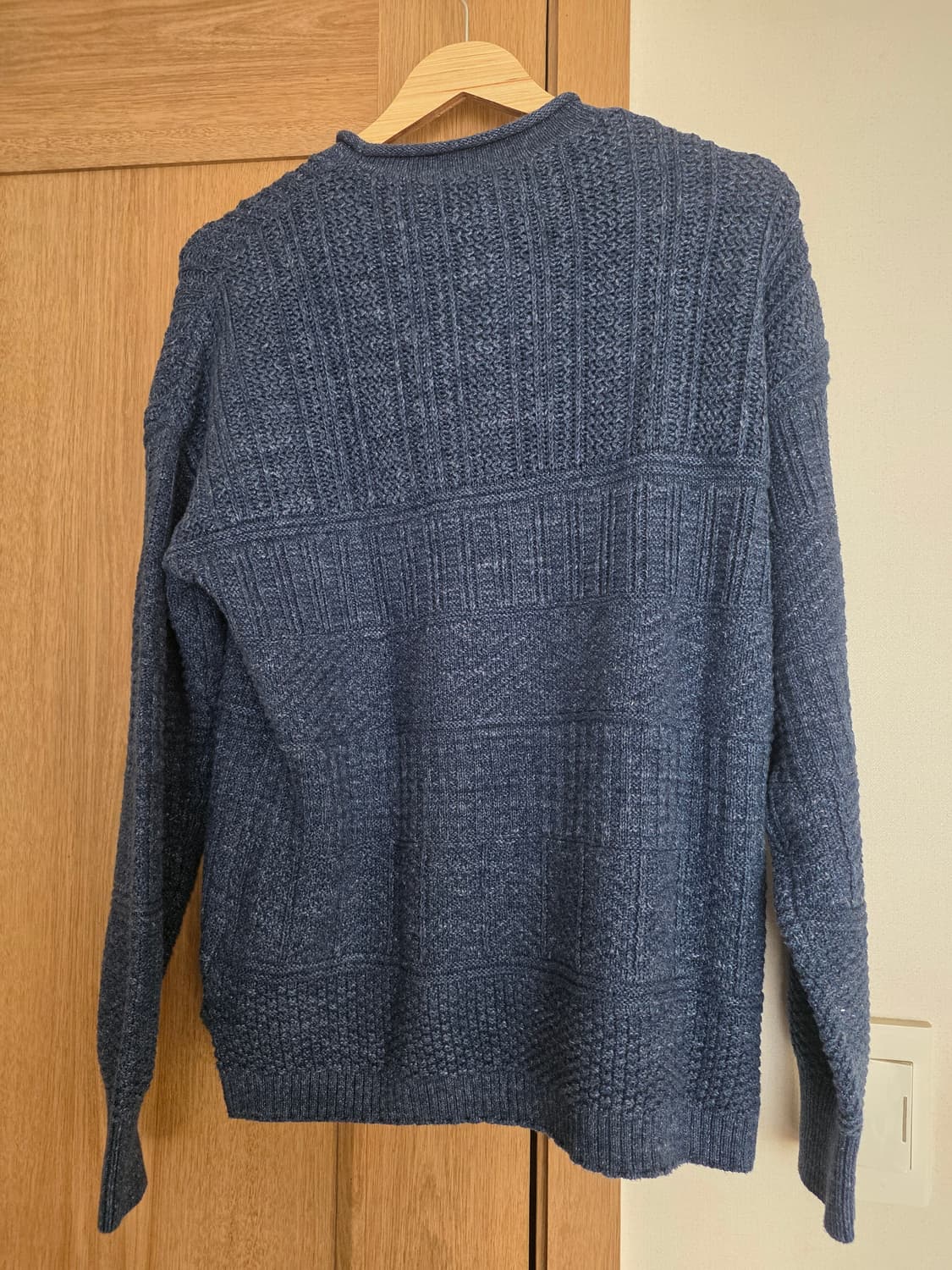 [S] RRL 코튼 린넨 롤넥 스웨터 네이비 컬러 상품이미지3