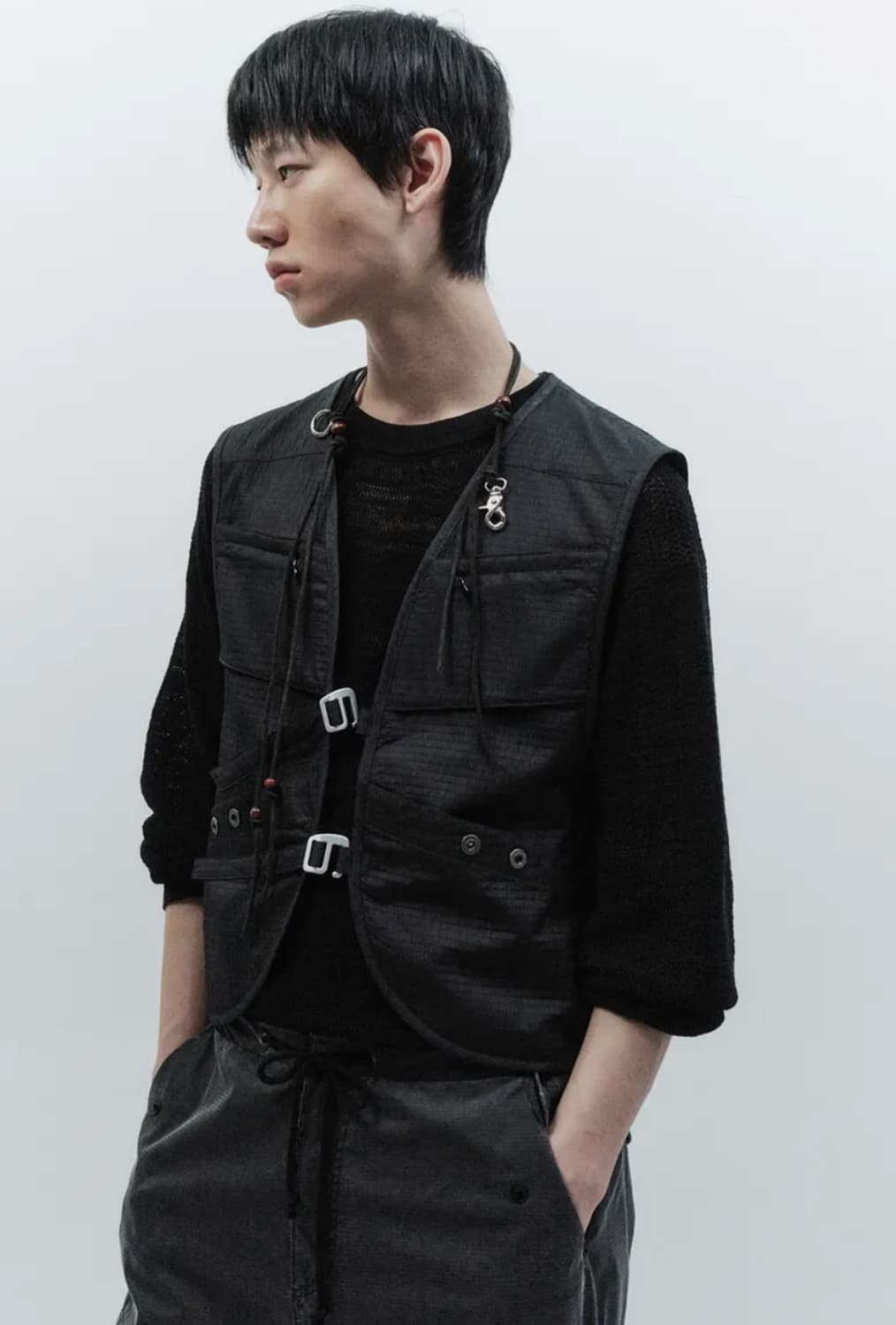 인사일런스 플리터 유틸리티 베스트 블랙  상품이미지1