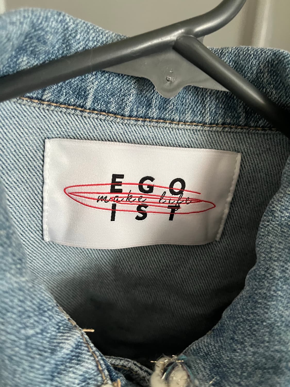 에고이스트 어깨 셔링 데님 자켓 55사이즈 상품이미지8