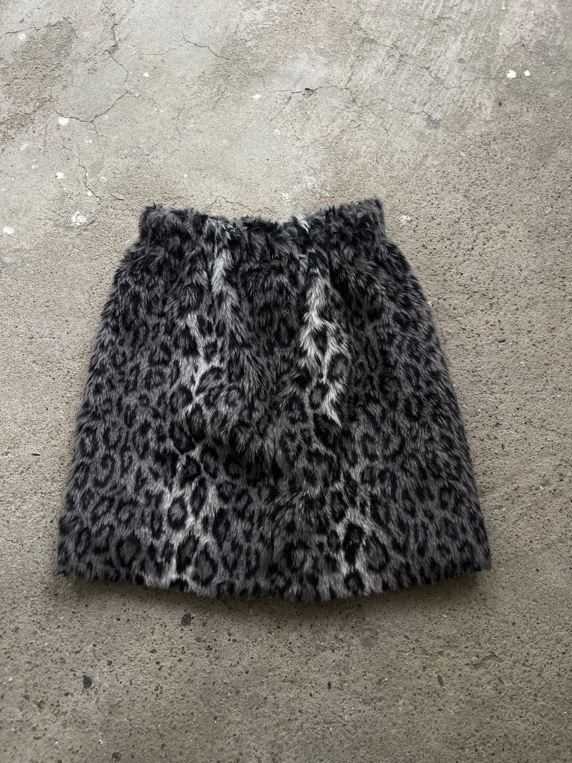 leopard fur banding skirt 상품이미지4