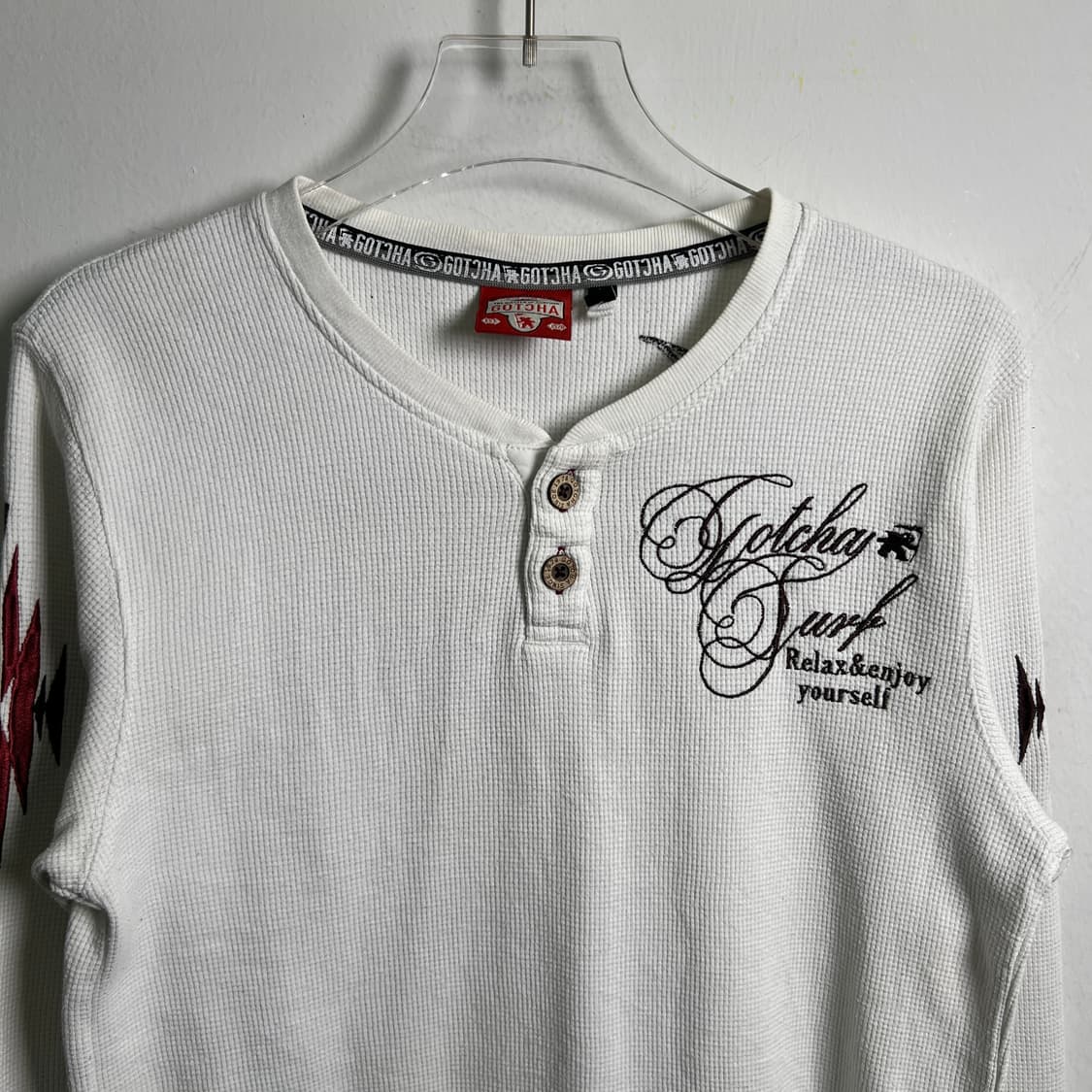 Gotcha 갓챠 나바호 화이트 와플 롱슬리브 M 상품이미지4