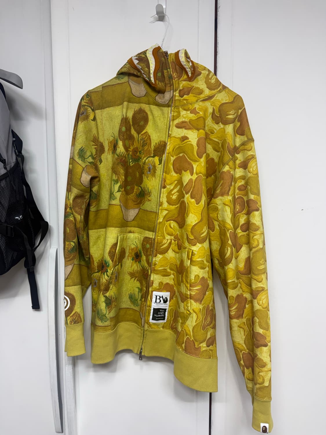 베이프 반고흐 후드집업 옐로우 상품이미지4