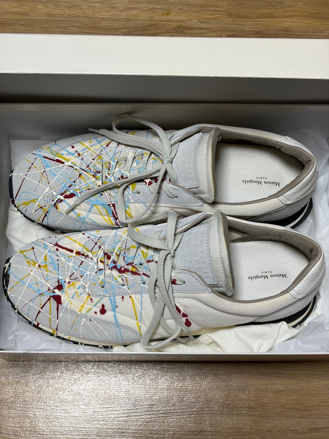 [44] 메종 마르지엘라 아페르투라 페인팅 러너 바니스 상품이미지1