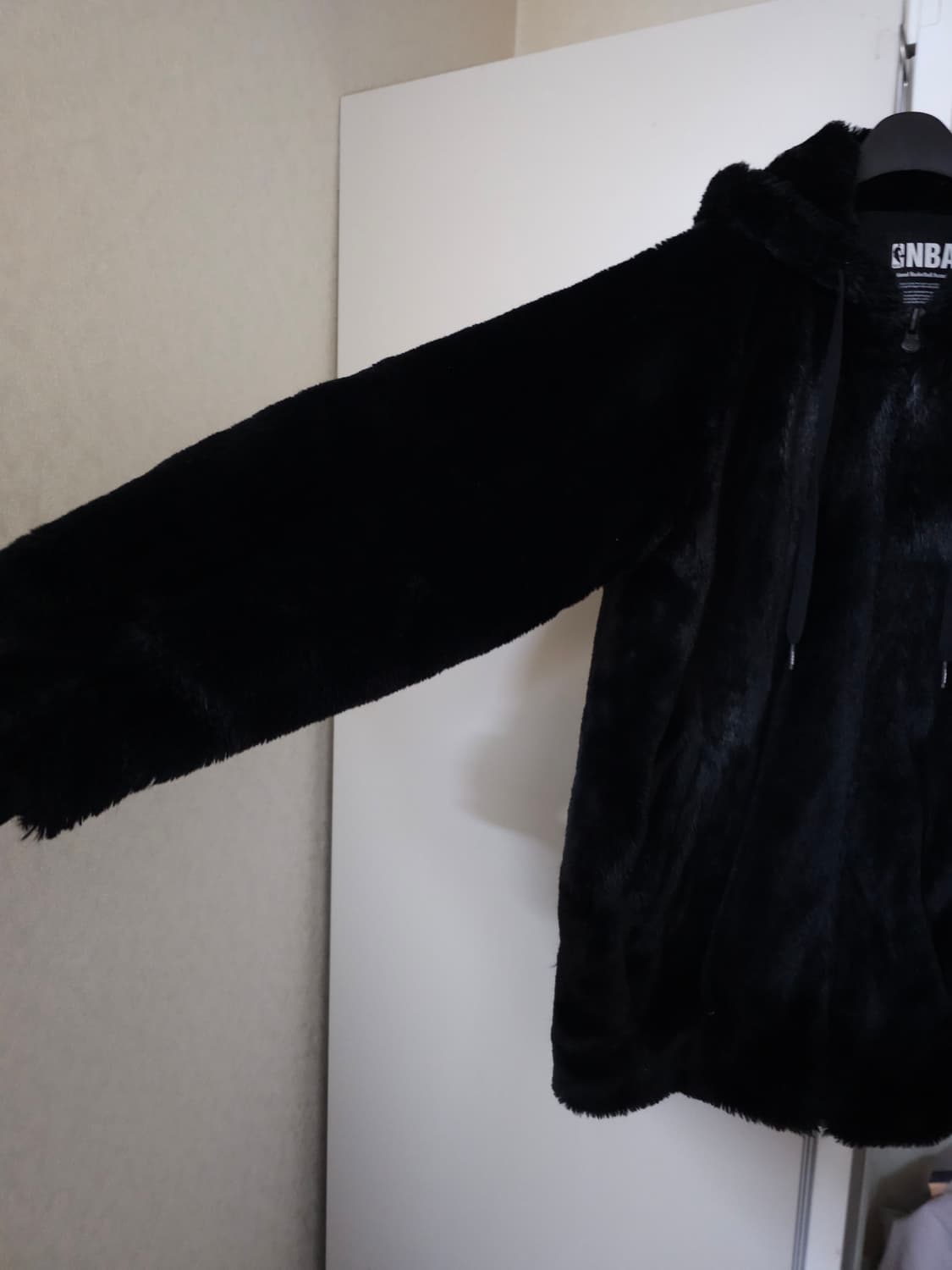 NBA 블랙 후드 퍼 자켓 상품이미지3