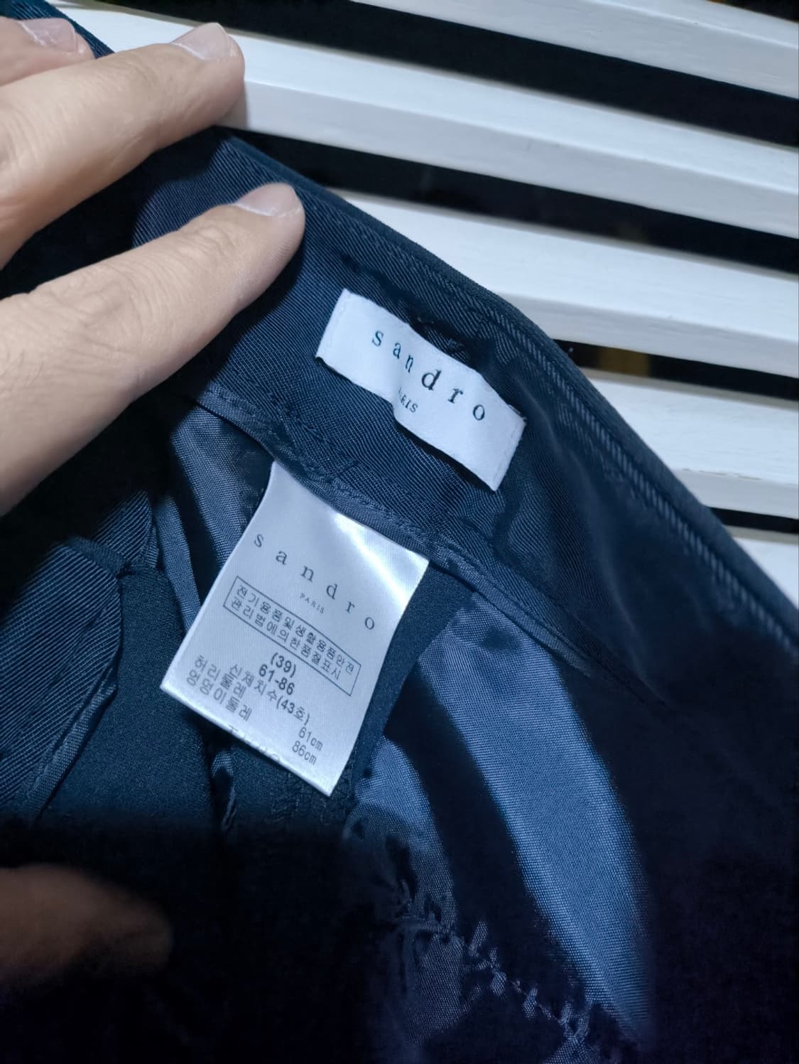 24 산드로 슬랙스 블랙 상품이미지6