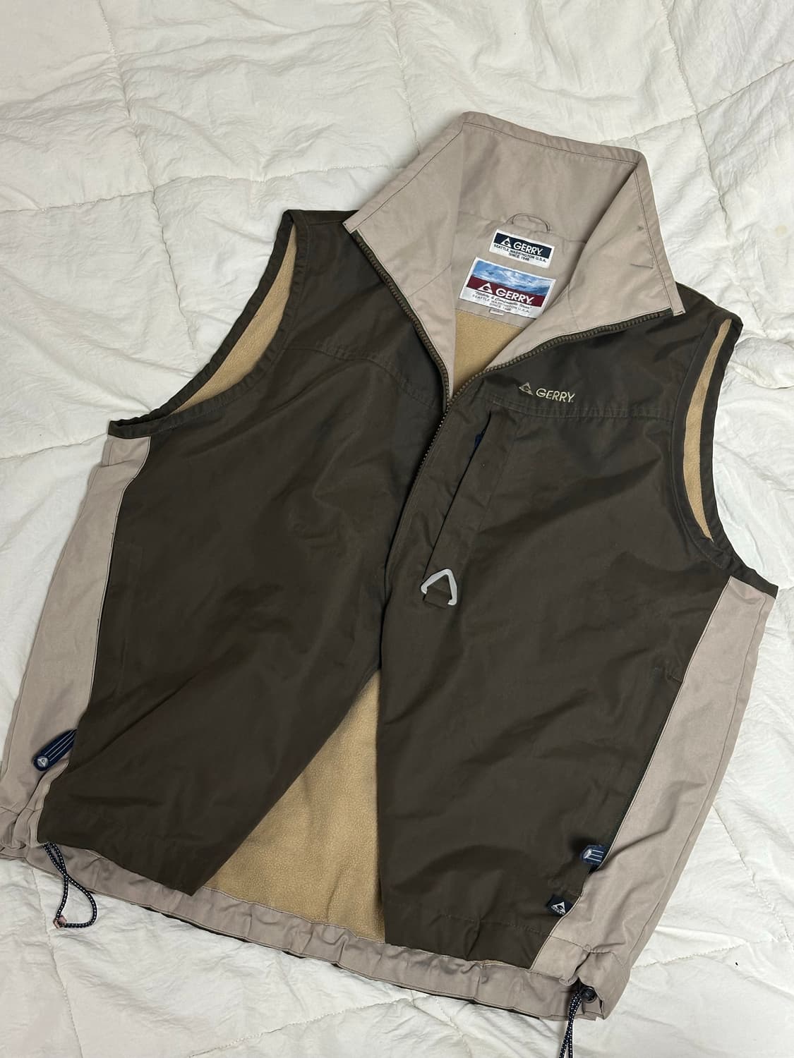 Gerry 미국 빈티지 조끼  베스트 카키 라지 상품이미지1