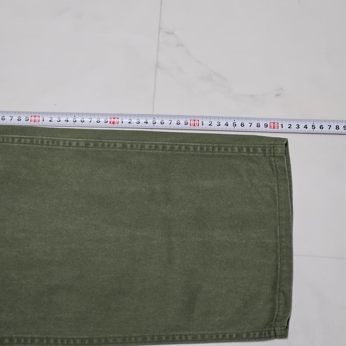일본빈티지 Ungrid 올리브 퍼티그팬츠 S 27 상품이미지6