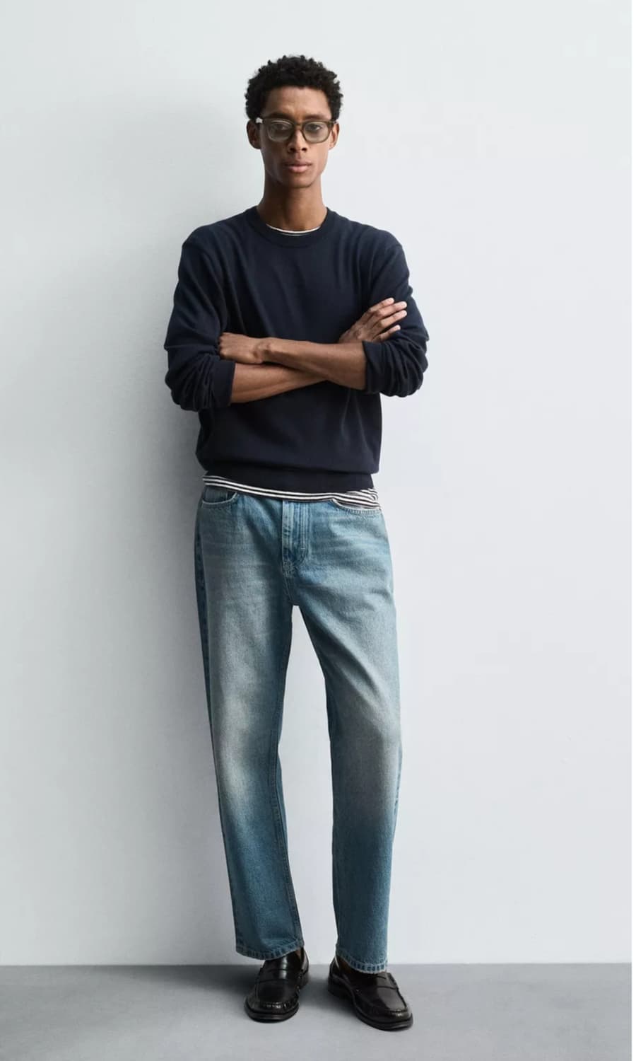 Zara 코튼 스트럭처 스웨터 상품이미지1