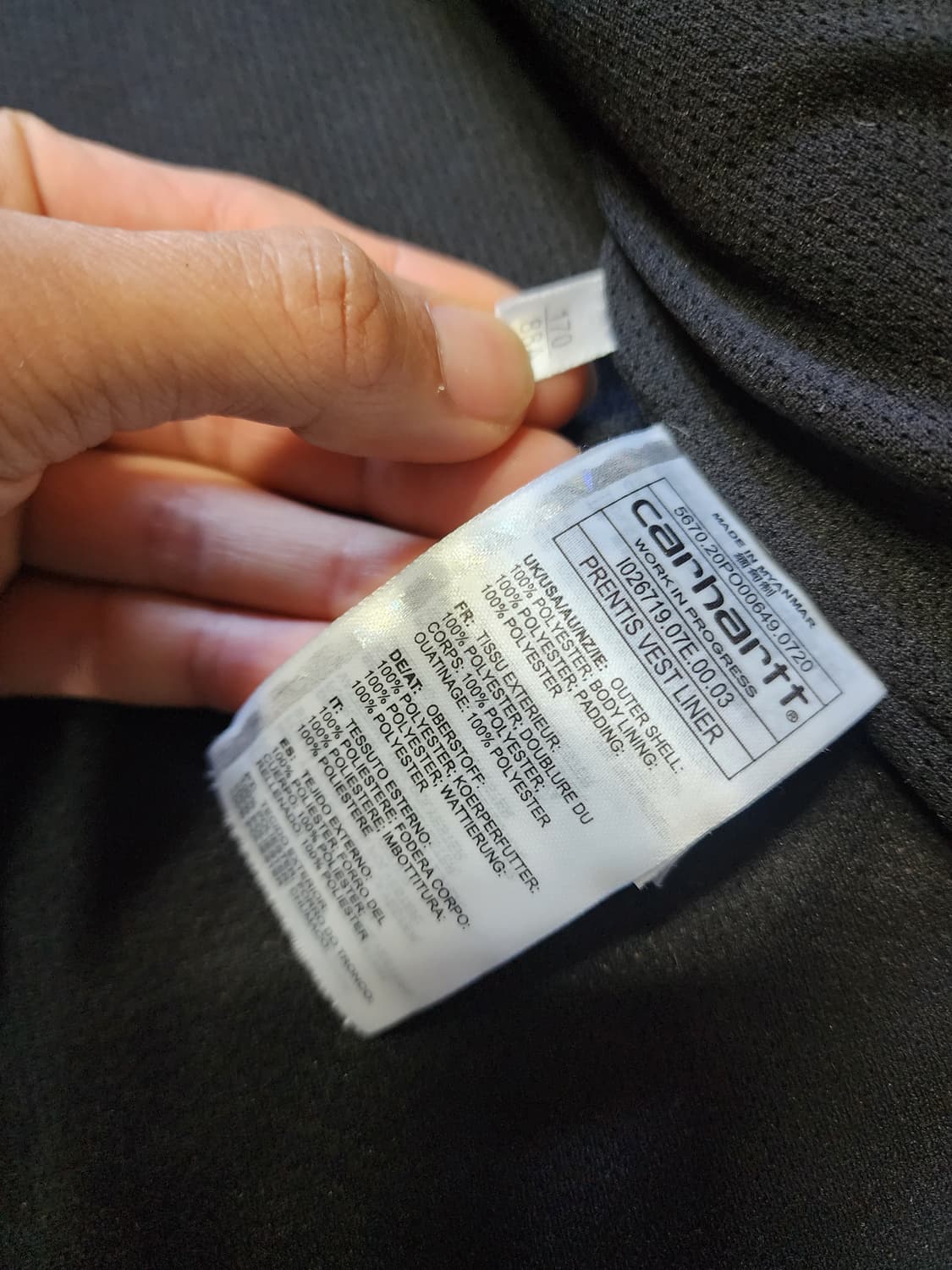 칼하트  플리스 베스트 조끼  S사이즈  상품이미지2