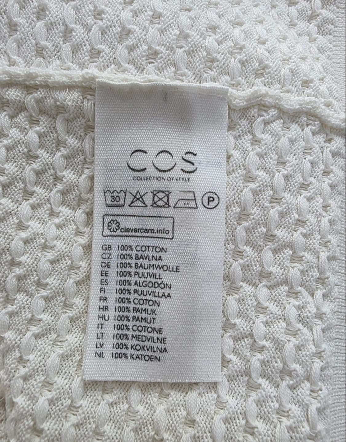 COS 코스 화이트 팝콘 니트 스웨터 ~55반 상품이미지6