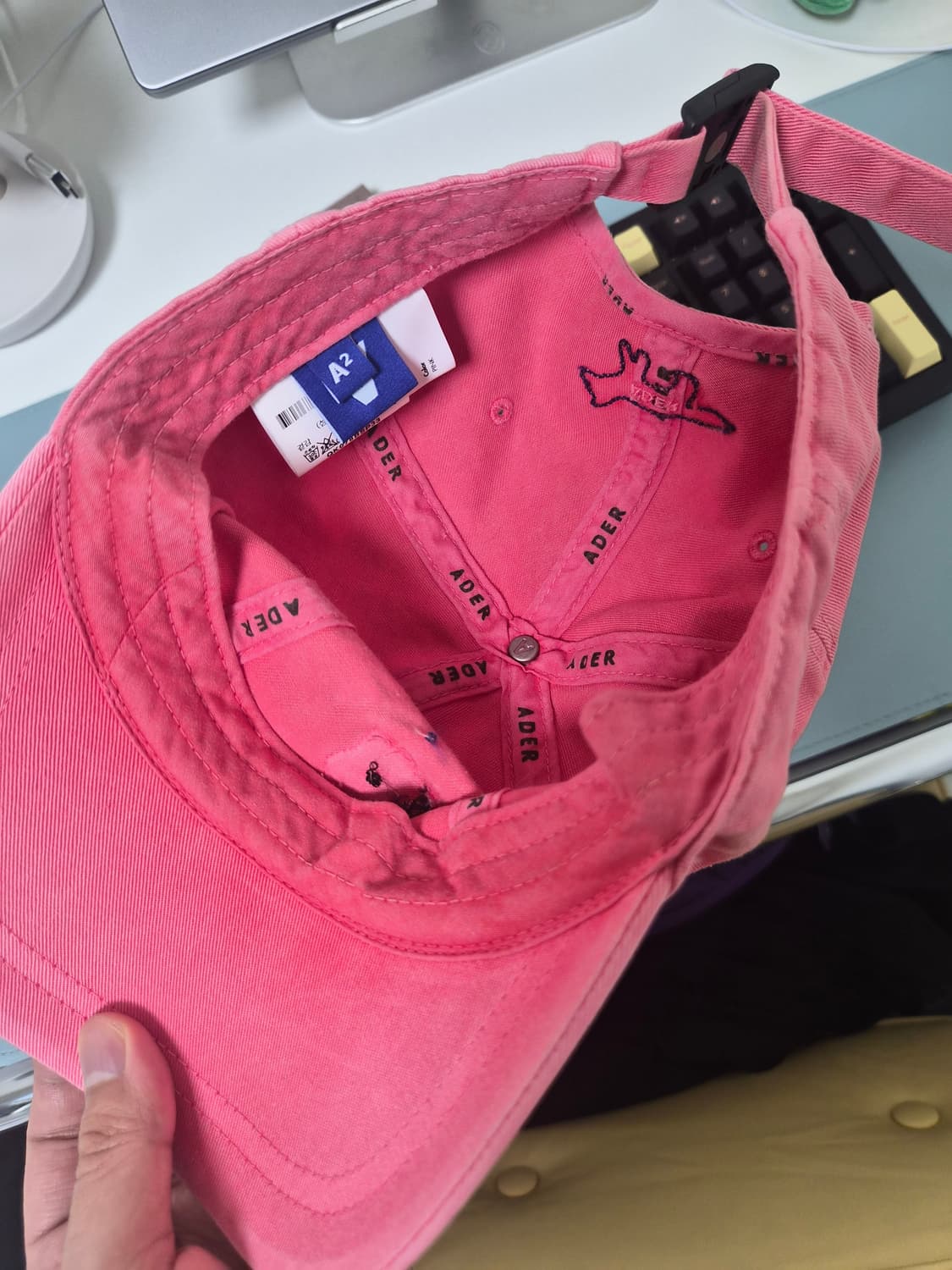 아더에러 메종키츠네 볼캡 모자 핑크 A2 사이즈 상품이미지6