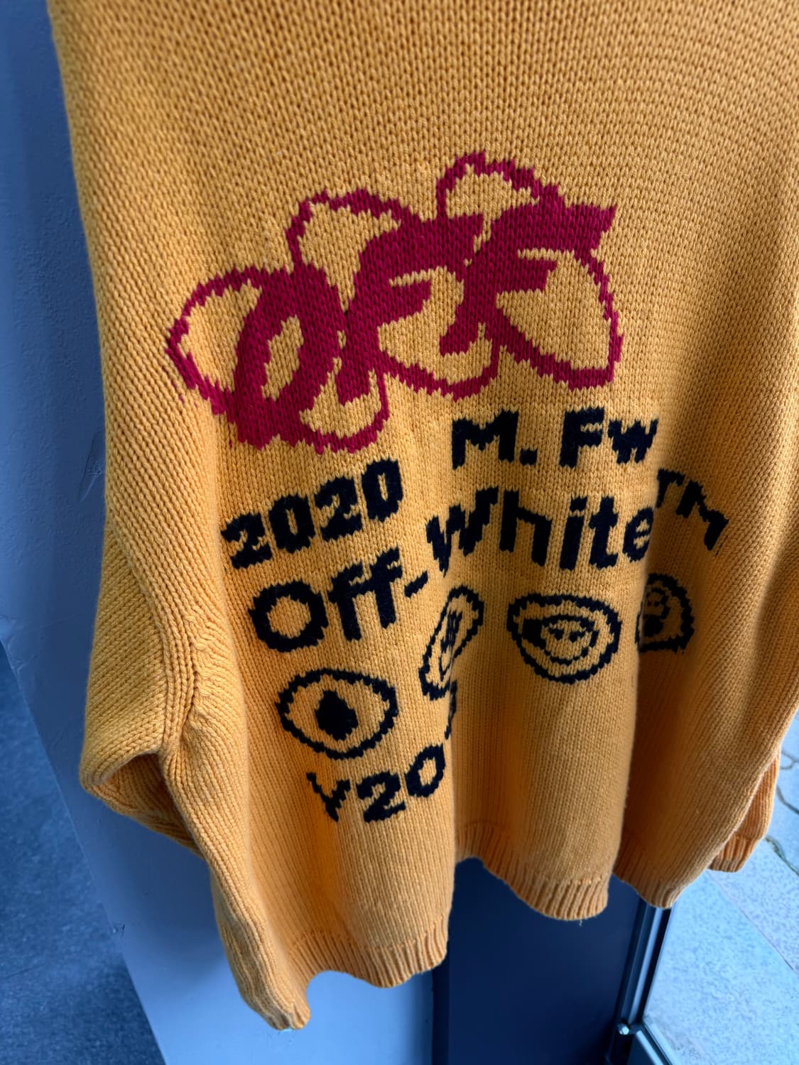 L/ 오프화이트 버질아블로 자수 니트 스웨터 상품이미지9