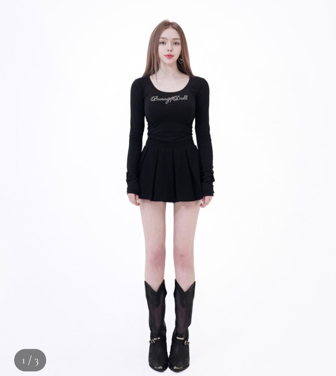 버니앤돌 쥬얼 티 롱 블랙 상품이미지1