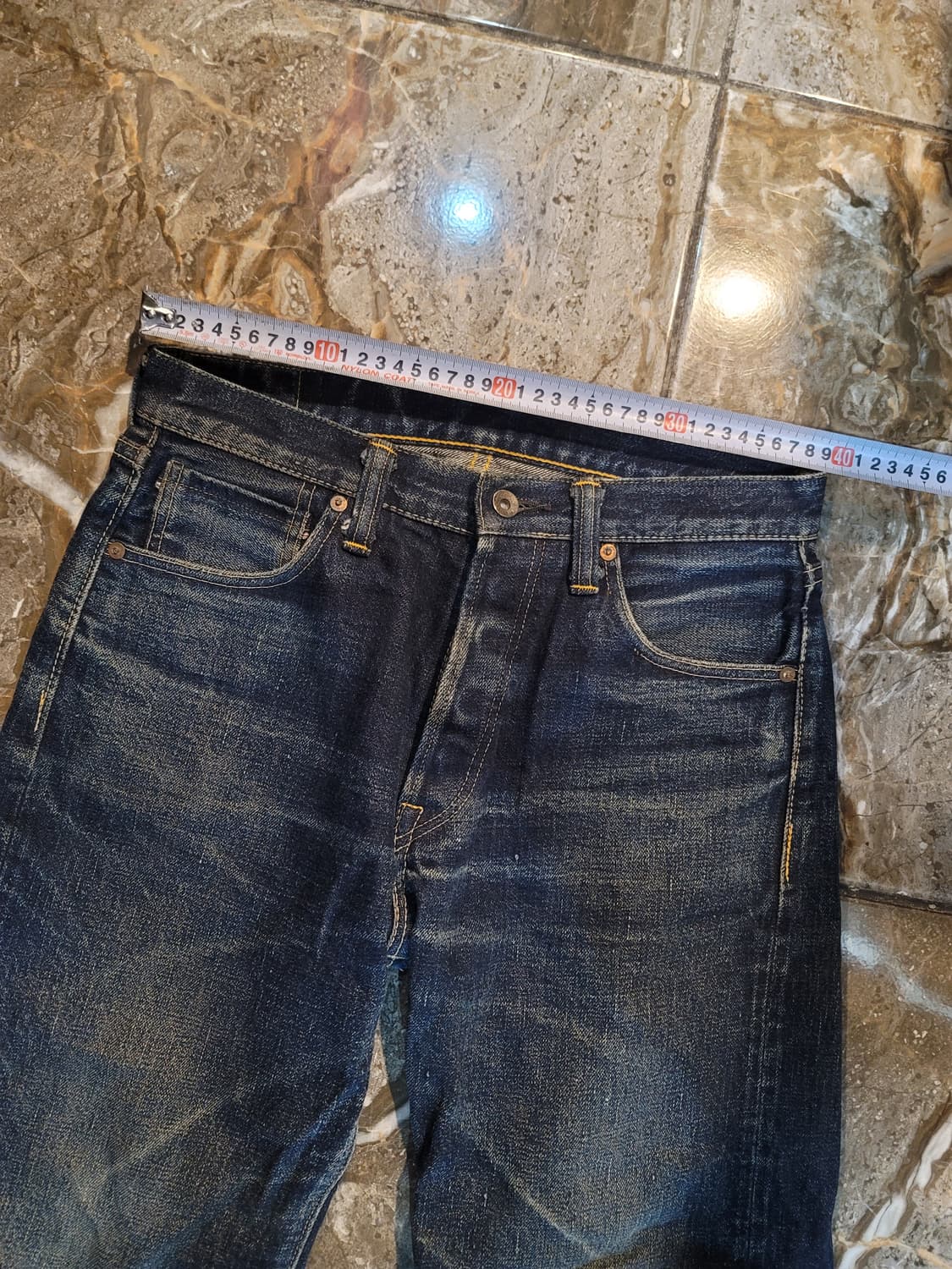 사무라이진 헤비온즈 셀비지 데님 팬츠 상품이미지5