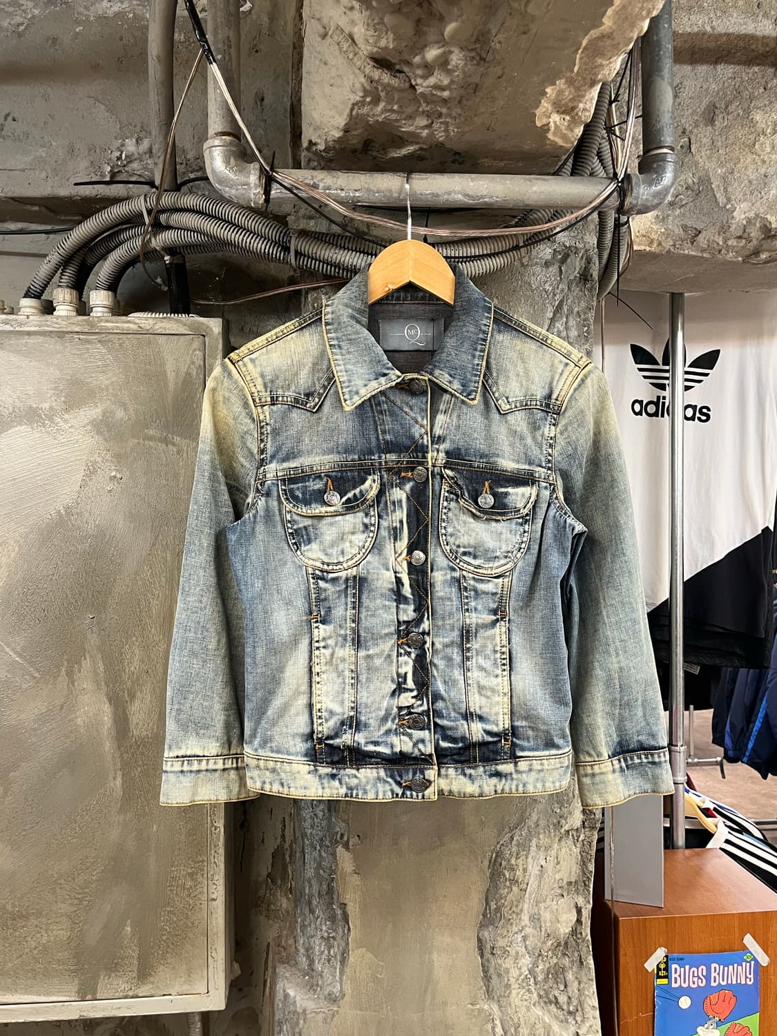 알렉산더 맥퀸 자수 데님자켓 38 #csz2454 상품이미지1