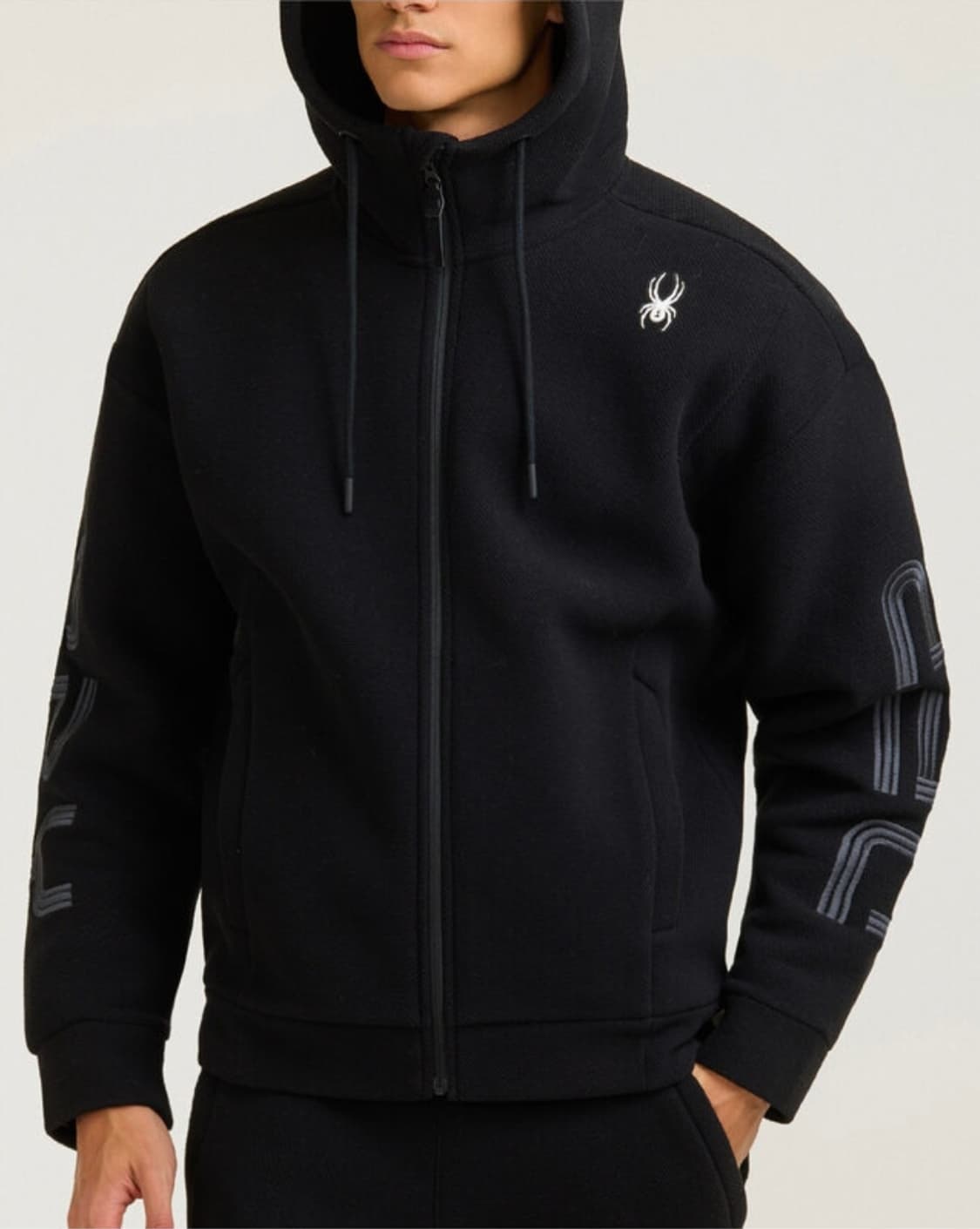 스파이더 남성 라이프스타일 스웻 본딩 후드집업 XL 상품이미지1