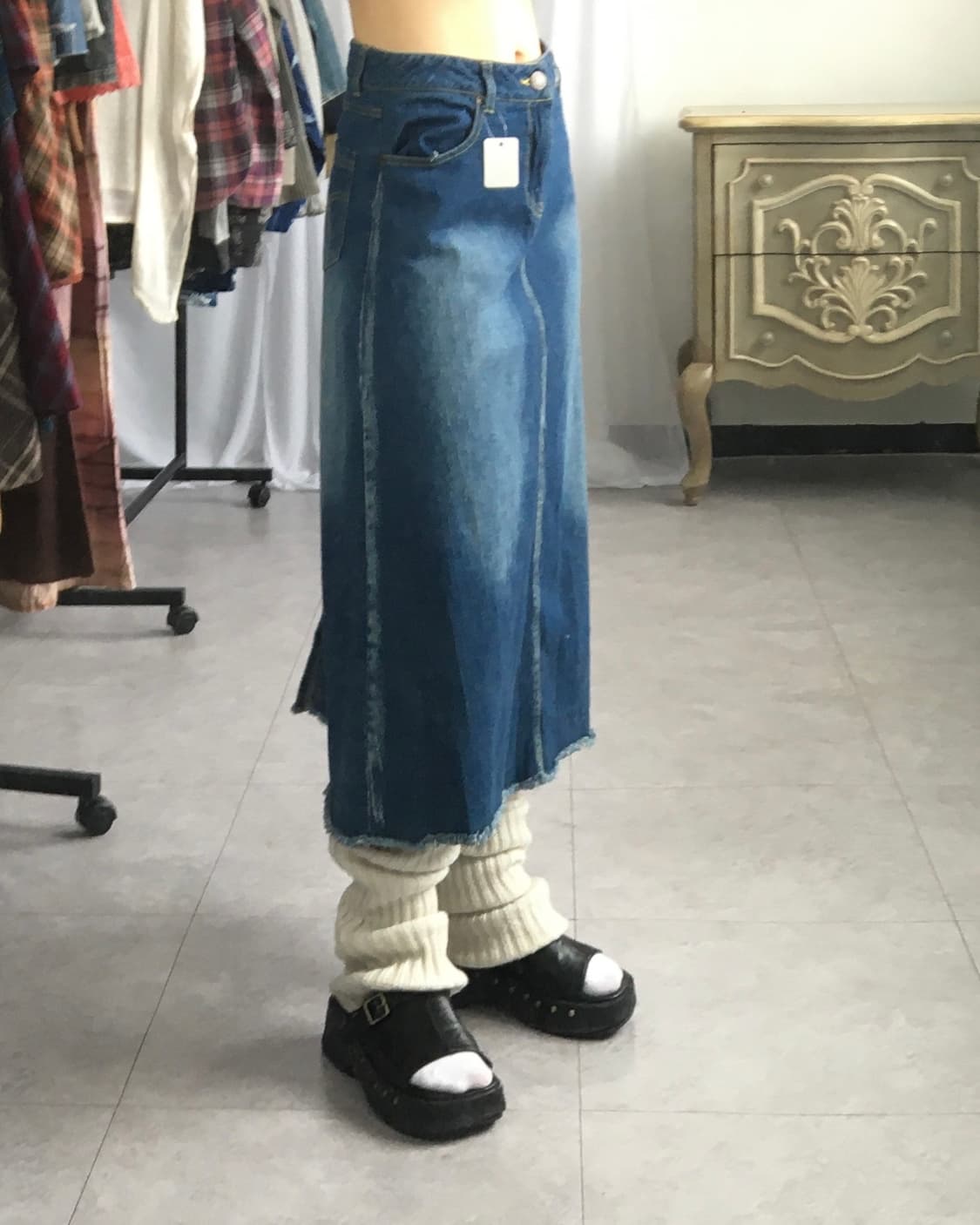 Denim skirt 상품이미지5