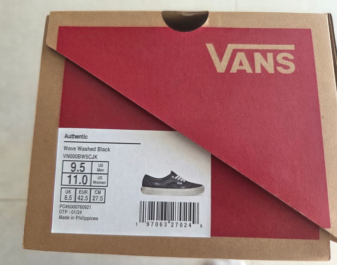 새상품_(275)반스 어센틱 빈티지 웨이브 워시드 블랙 상품이미지2