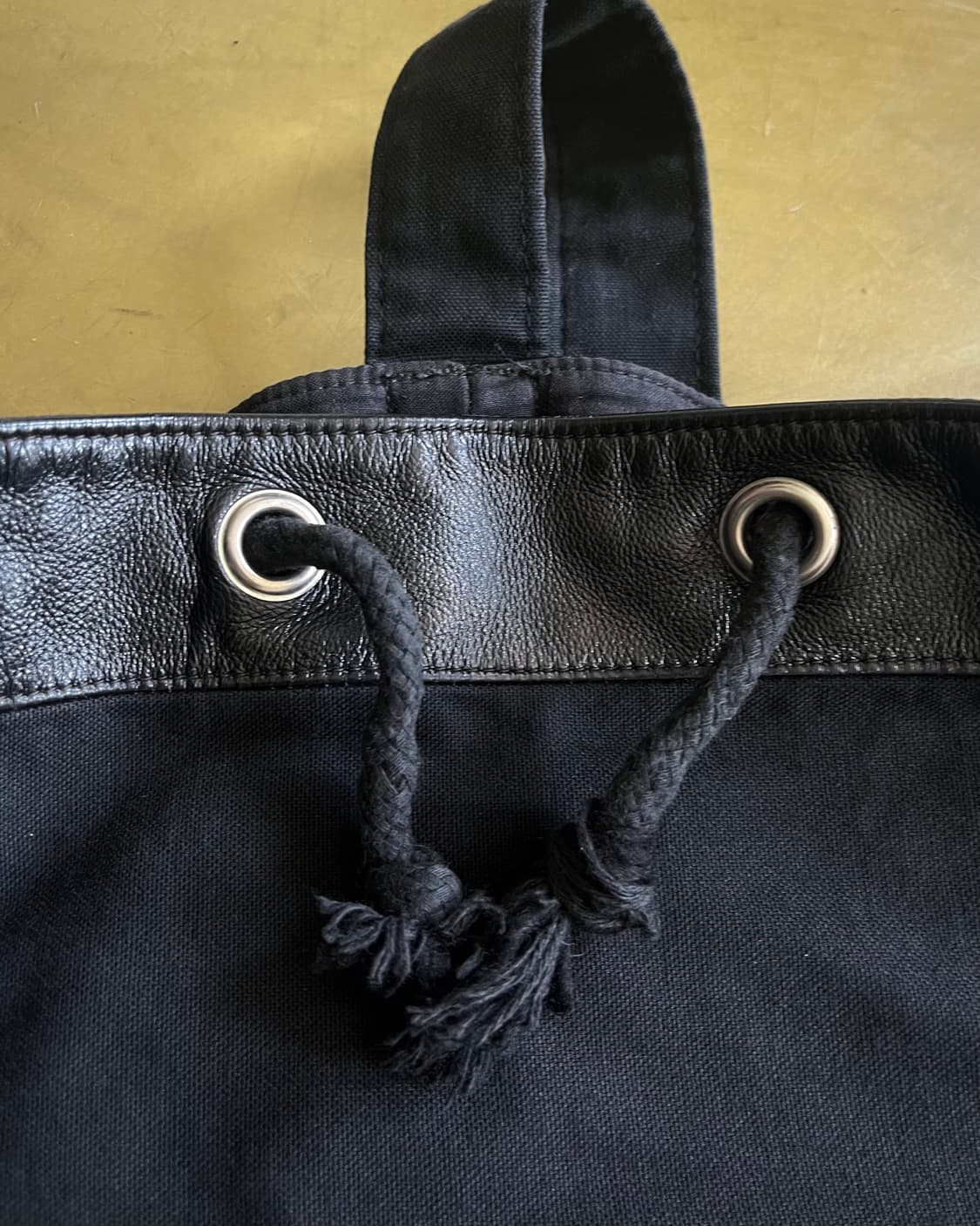 agnès b. Leather Trim Old Duffle Bag 상품이미지5