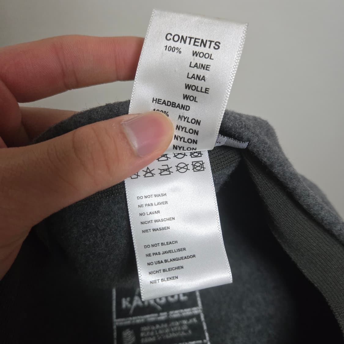 캉골 그레이 울 헌팅캡 상품이미지7