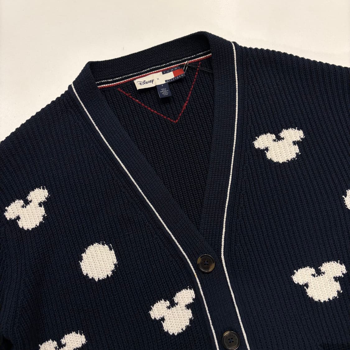 [S] 타미힐피거 x 디즈니 미키마우스 가디건 네이비 B691 상품이미지3