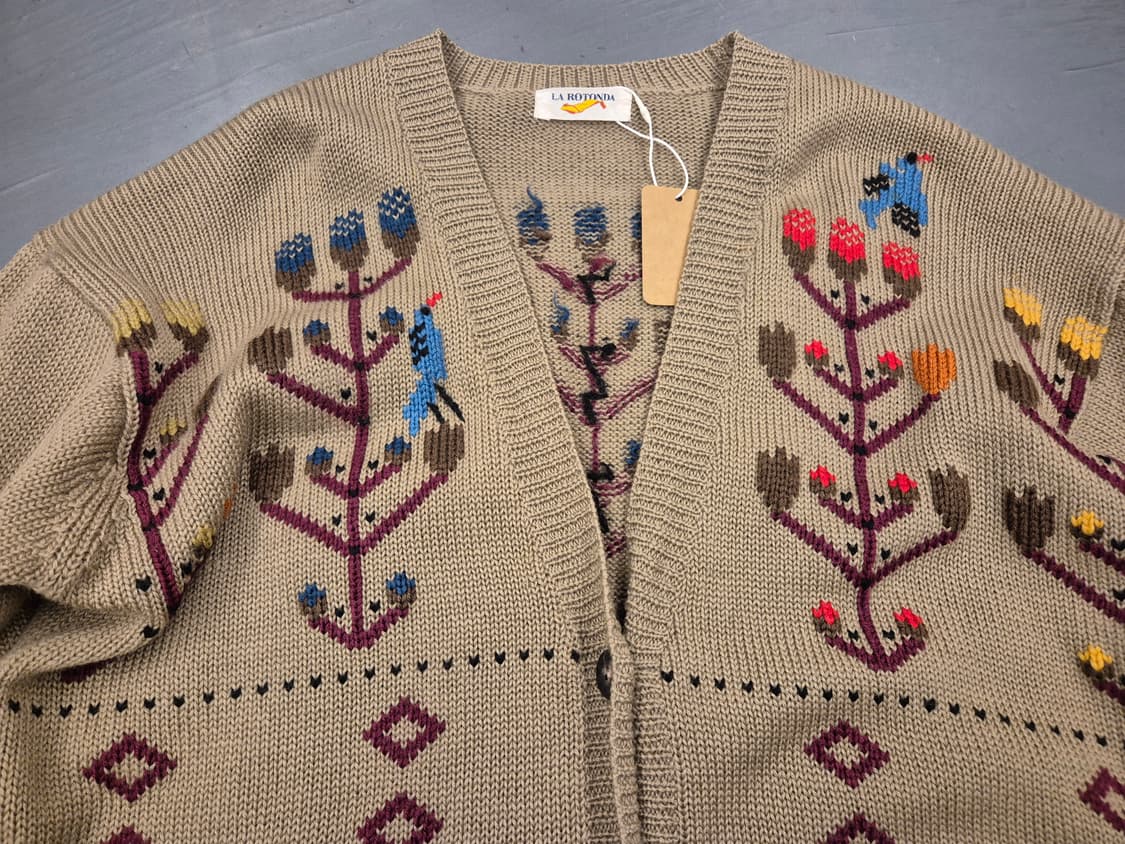 90s LA ROTONDA 플로랄 가디건 상품이미지3