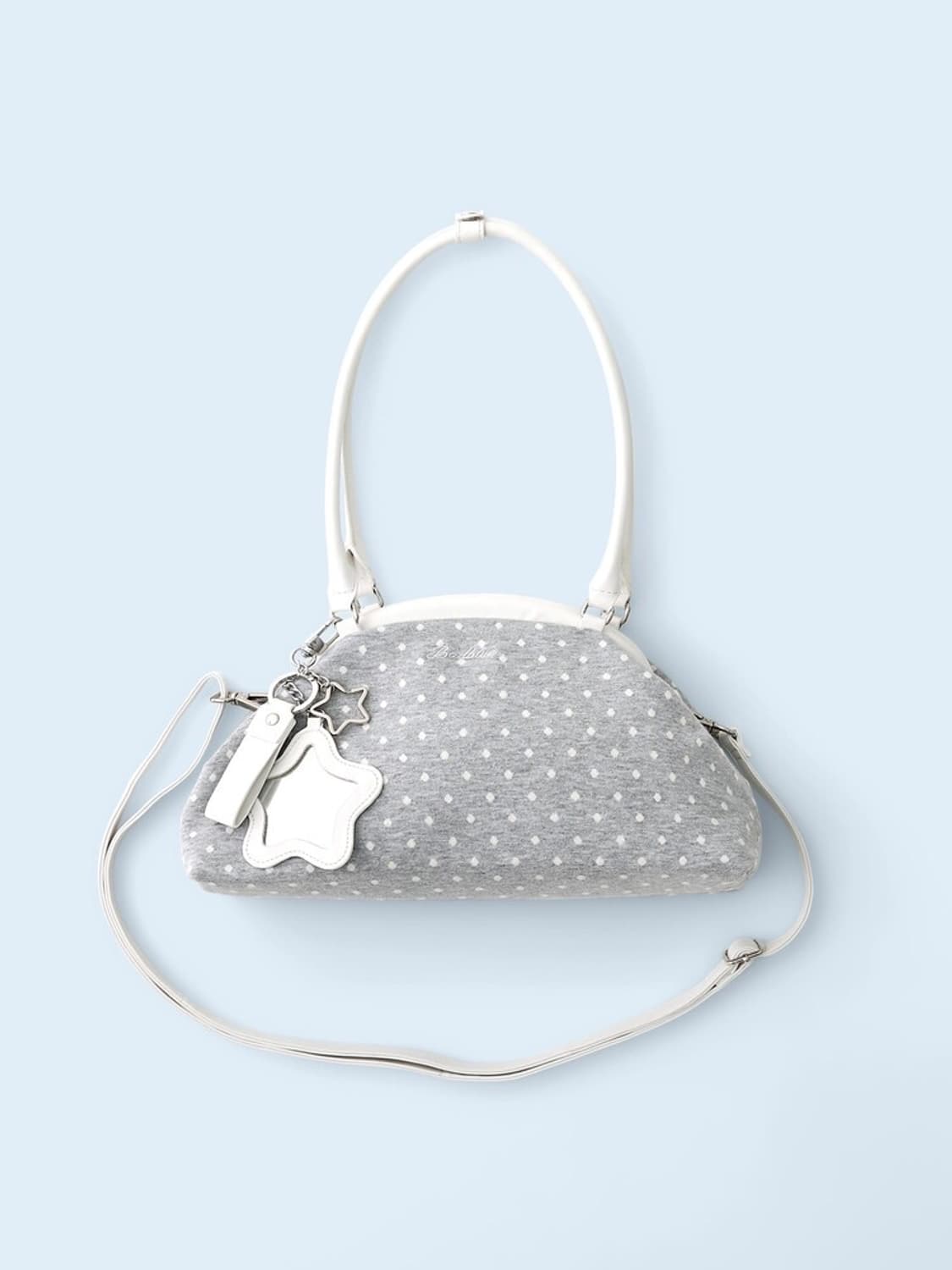 Dot Cozy Dumpling Bag Gray 상품이미지1