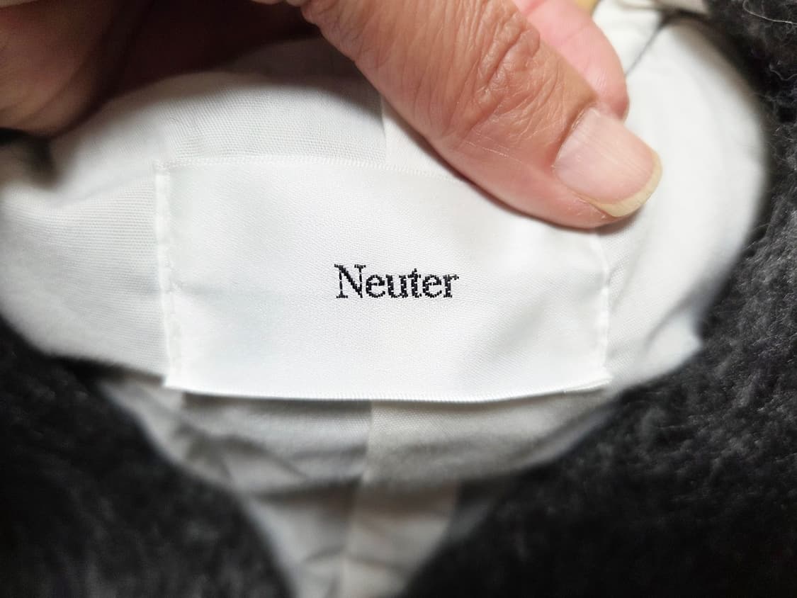 뉴터(Neuter) 노카라 브러쉬자켓 55-66 새상품 상품이미지7