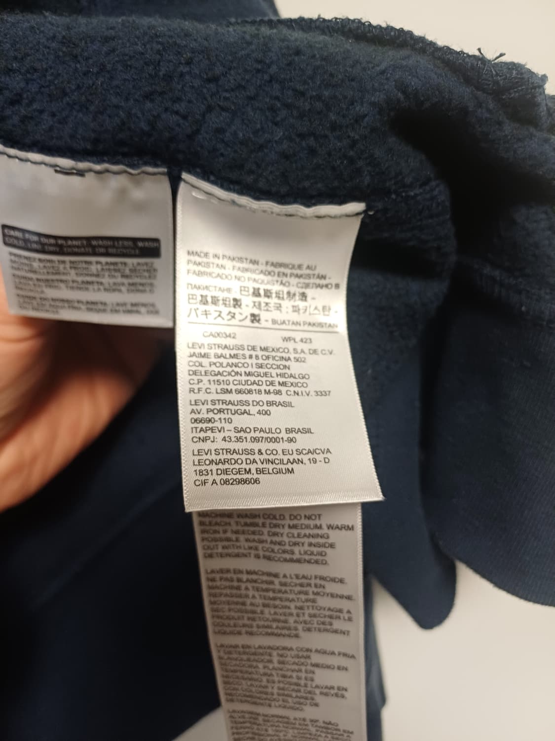 [LEVI’S LS&CO. 스웻 바시티 자켓 / S(실착 M)] 상품이미지6