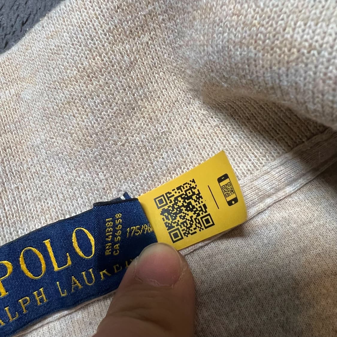 폴로 신형Qr 반집업 니트 상품이미지4