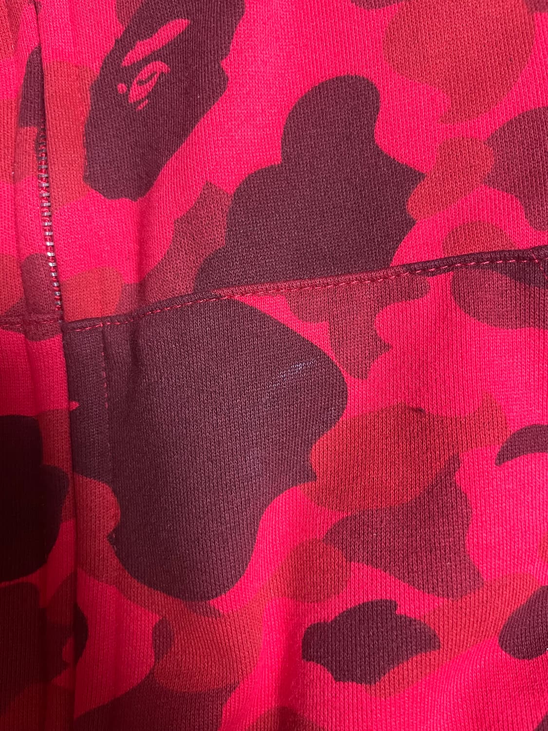 베이프 레드 후드집업 상품이미지6