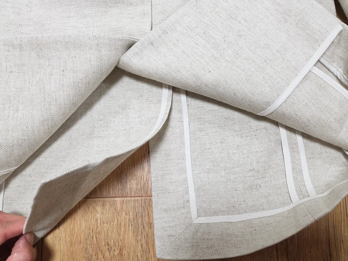 가내스라(ganaesra) 오디네르 헤링본 린넨자켓 프리사이즈 새상품 상품이미지7