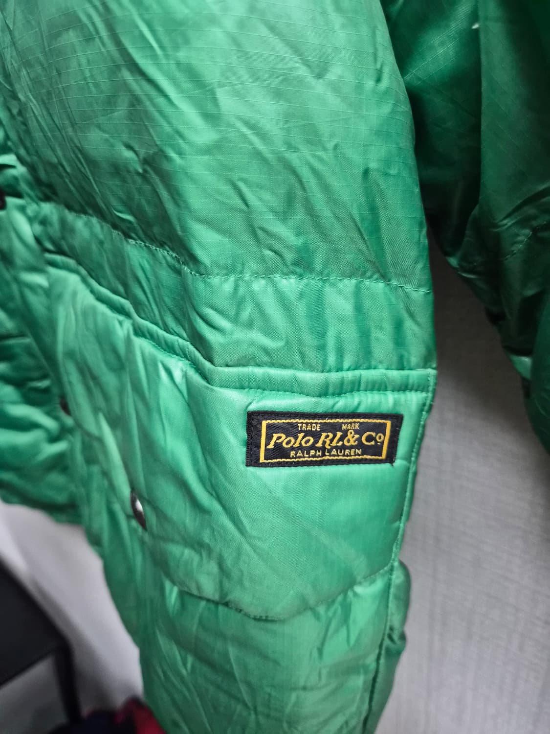 S) 폴로 랄프로렌 그린 푸퍼 패딩 팝니다 상품이미지4