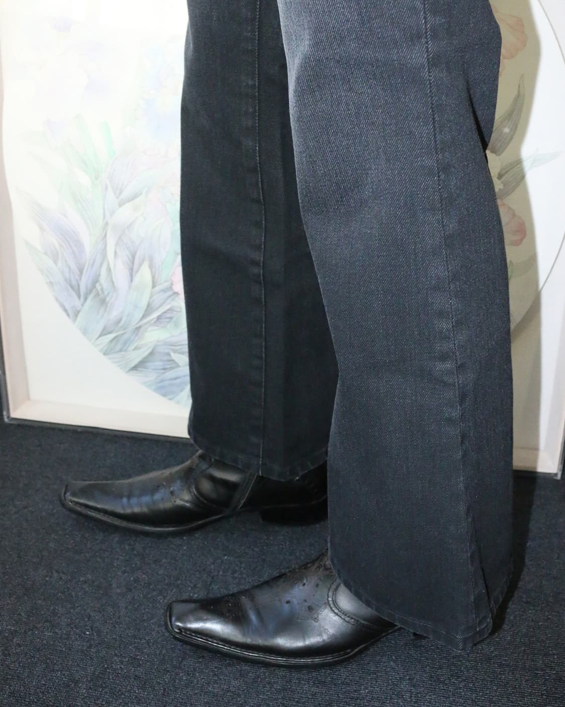 크로스 앵클 레더 부츠  상품이미지2