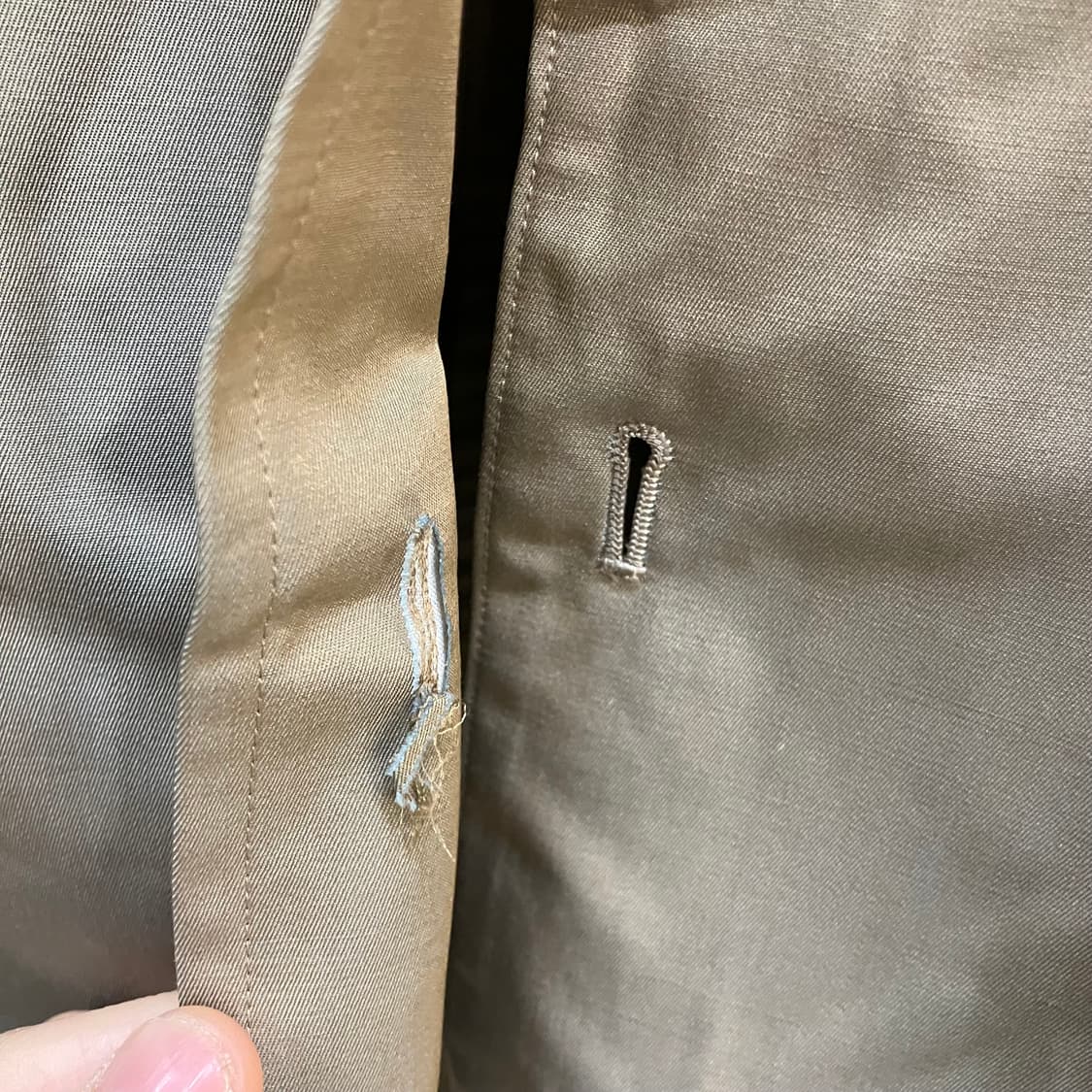 버버리 프레스티지 컬렉션 카키 내피 카코트 S 상품이미지7