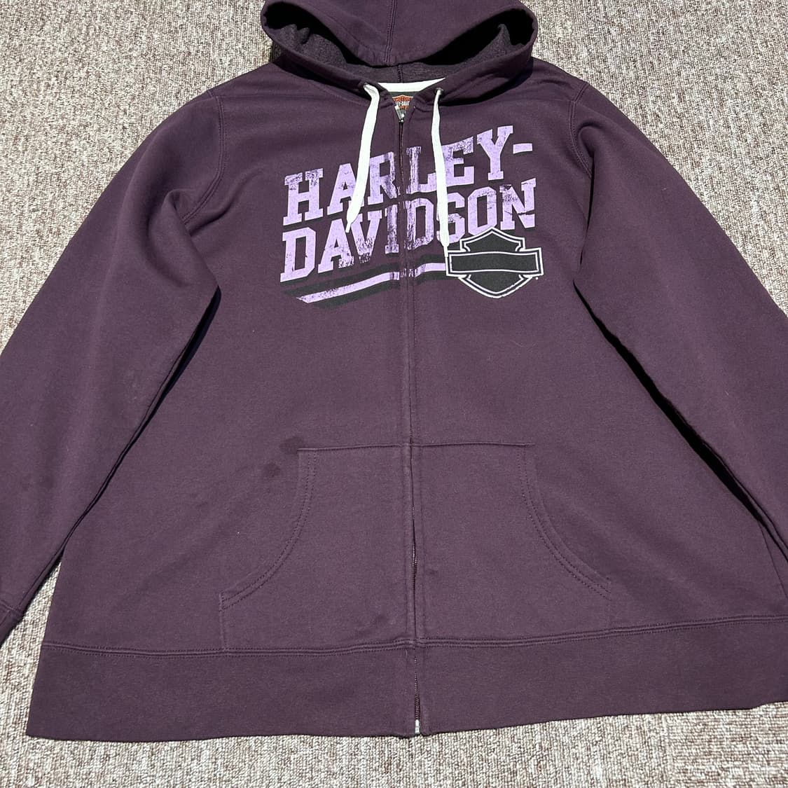 XL) 할리데이비슨 2013 보라색 후드집업 상품이미지2