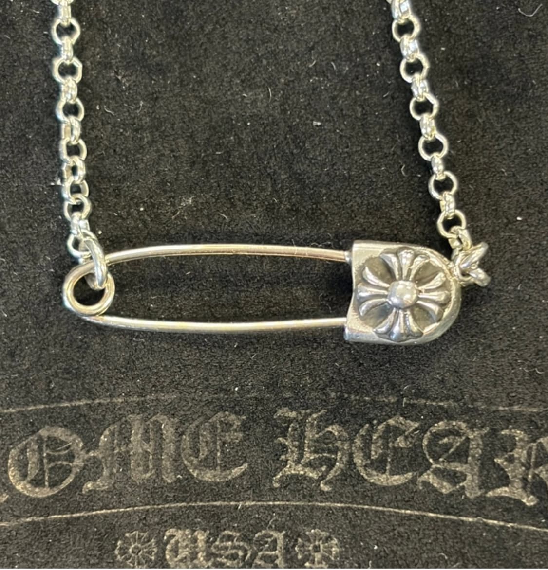 크롬하츠 세이프티 핀 목걸이 상품이미지1