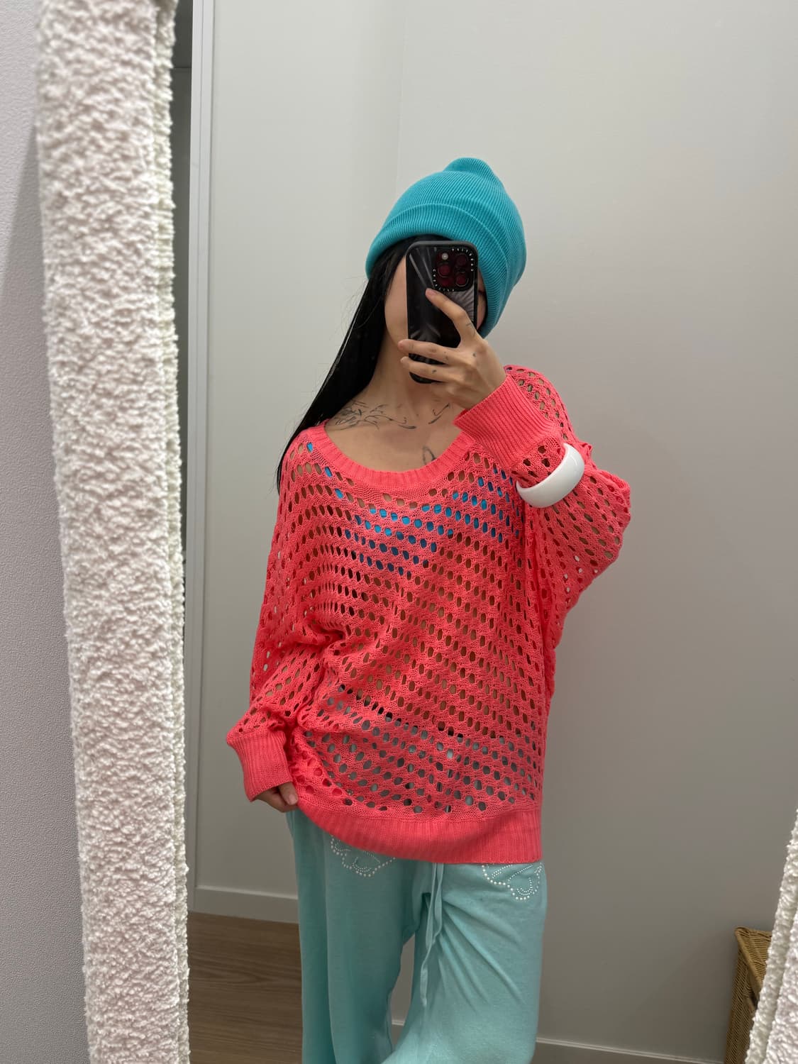 빈티지 y2k 크로셰 그물 니트 상품이미지4
