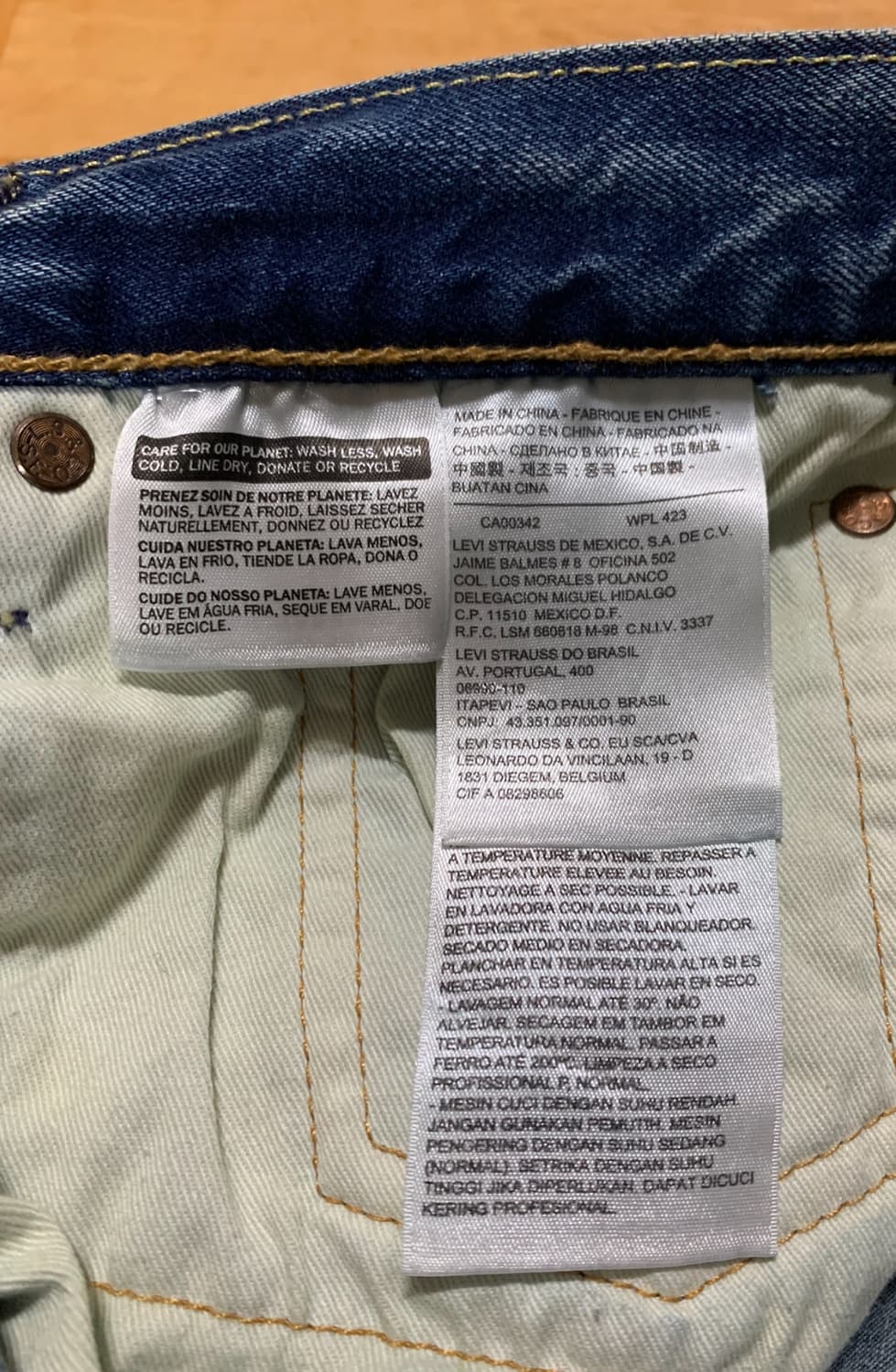 LEVIS 501 CT 리바이스 커스텀 테이퍼드 데님팬츠(32 사이즈) 상품이미지6