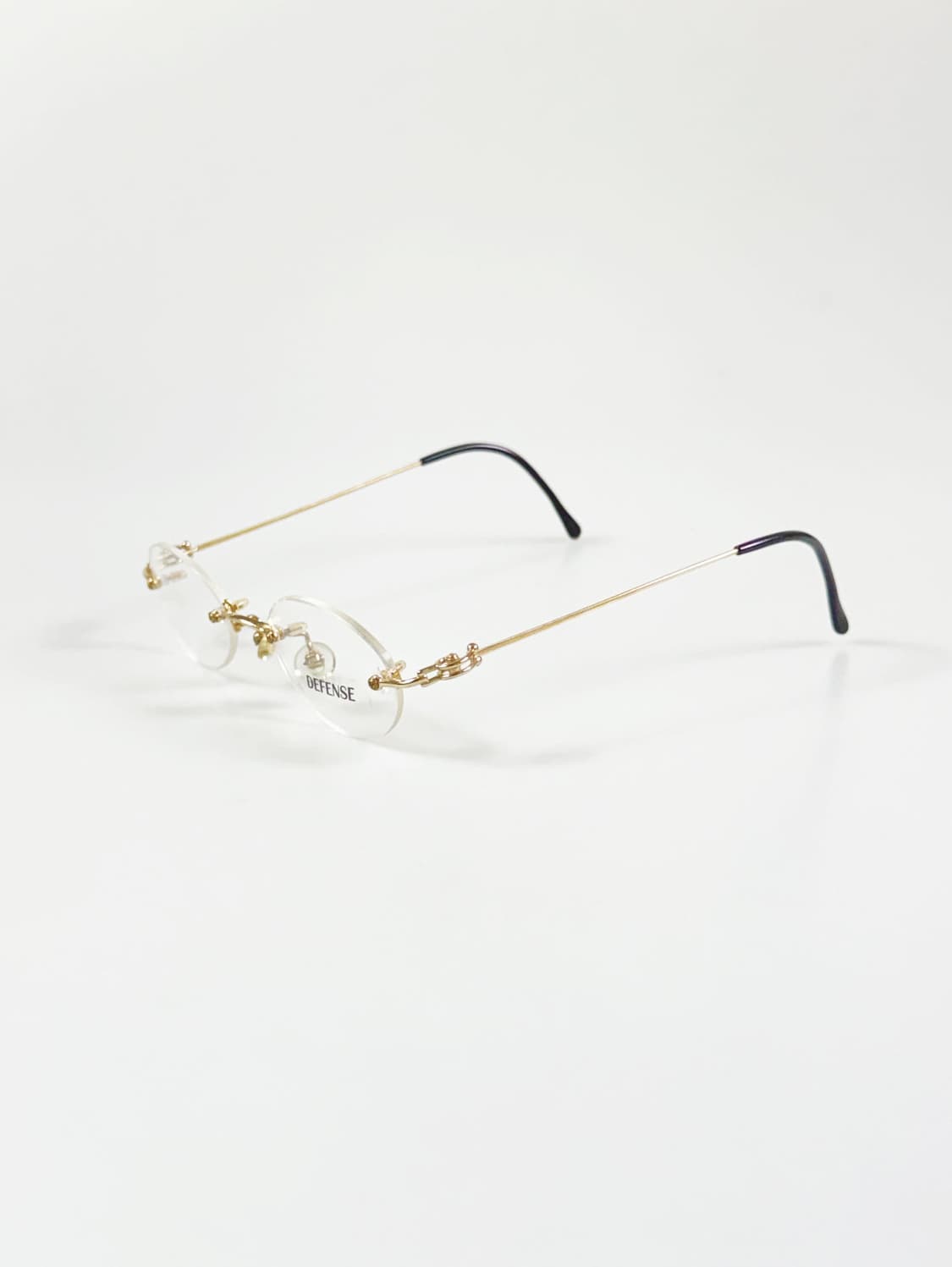 DEFENSE 무테 오벌 골드 메탈 빈티지 안경 상품이미지3