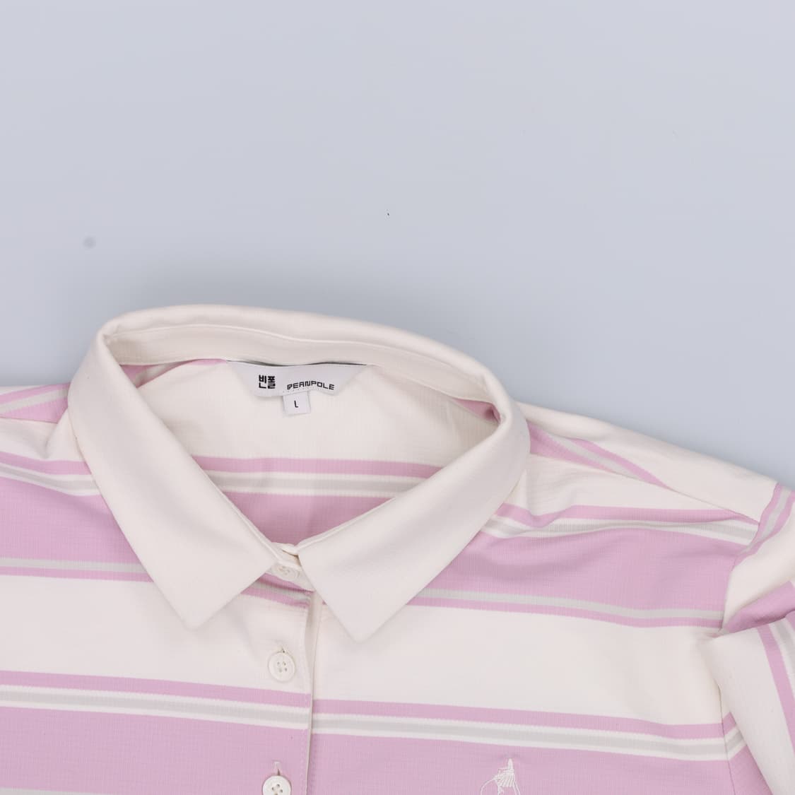 L 빈폴 스트라이프 반팔 카라티 0408H1 상품이미지3