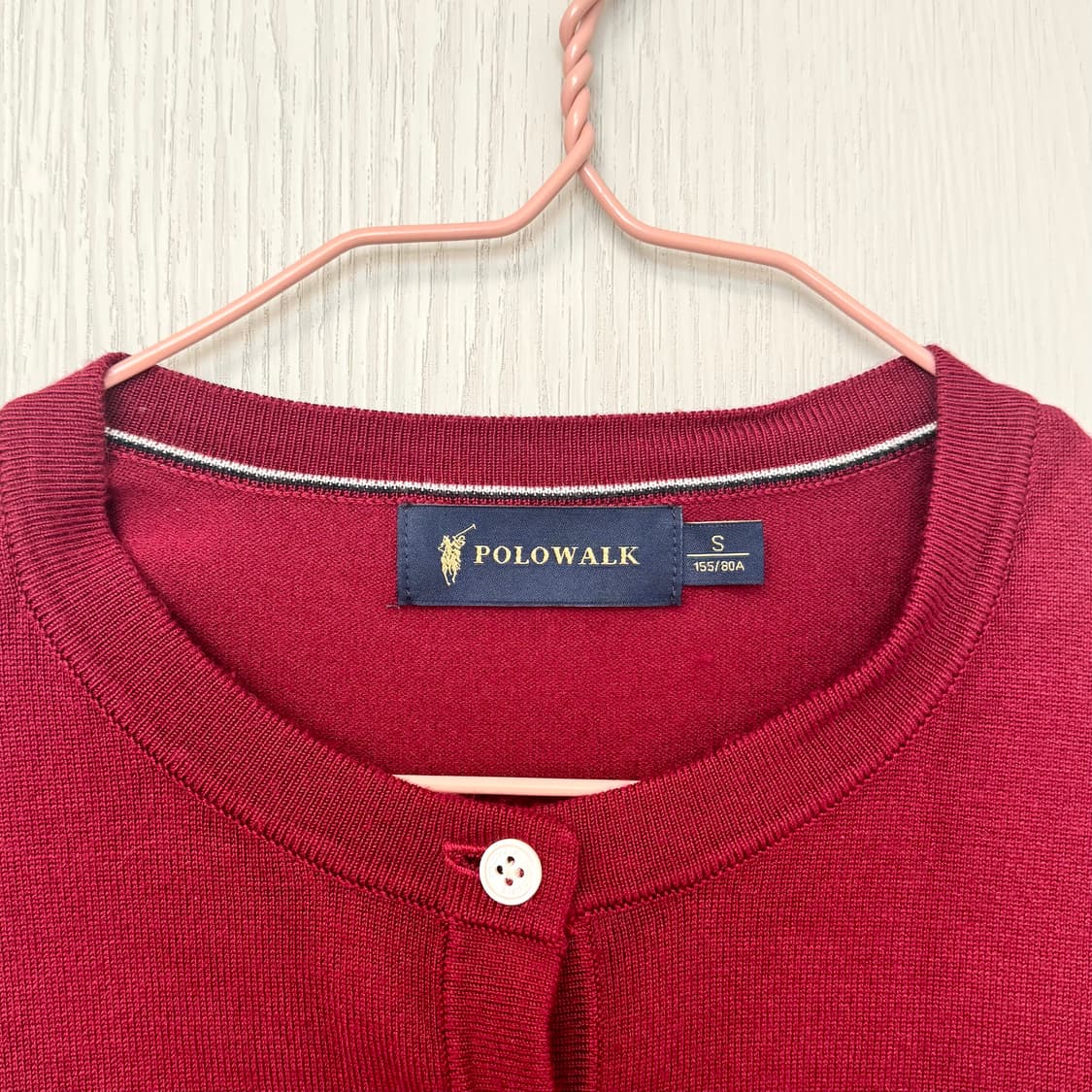 (s) 폴로워크 버건디 가디건 상품이미지2