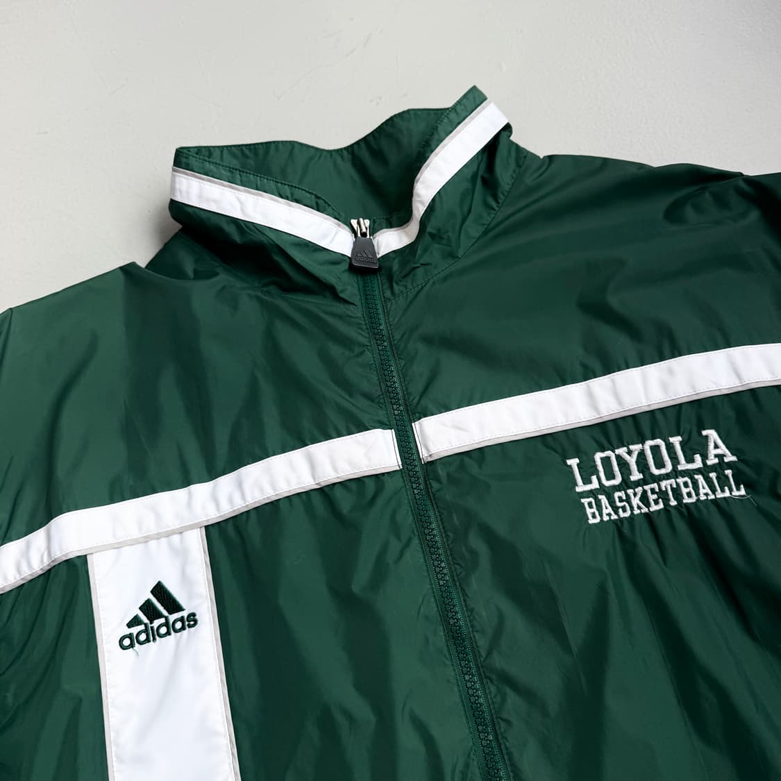 아디다스 90s 올드스쿨 바람막이 자켓 그린 상품이미지3