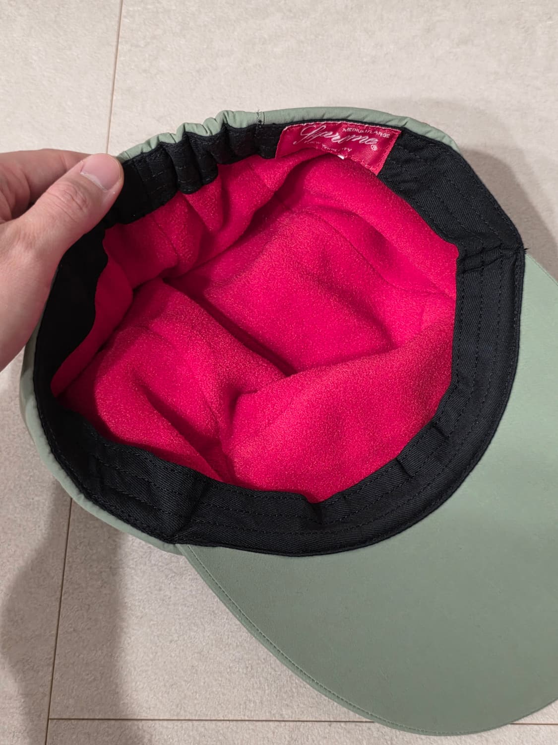 슈프림 고어텍스 폴라텍 롱 빌 캠프캡 라이트 올리브 L/Xl 상품이미지3